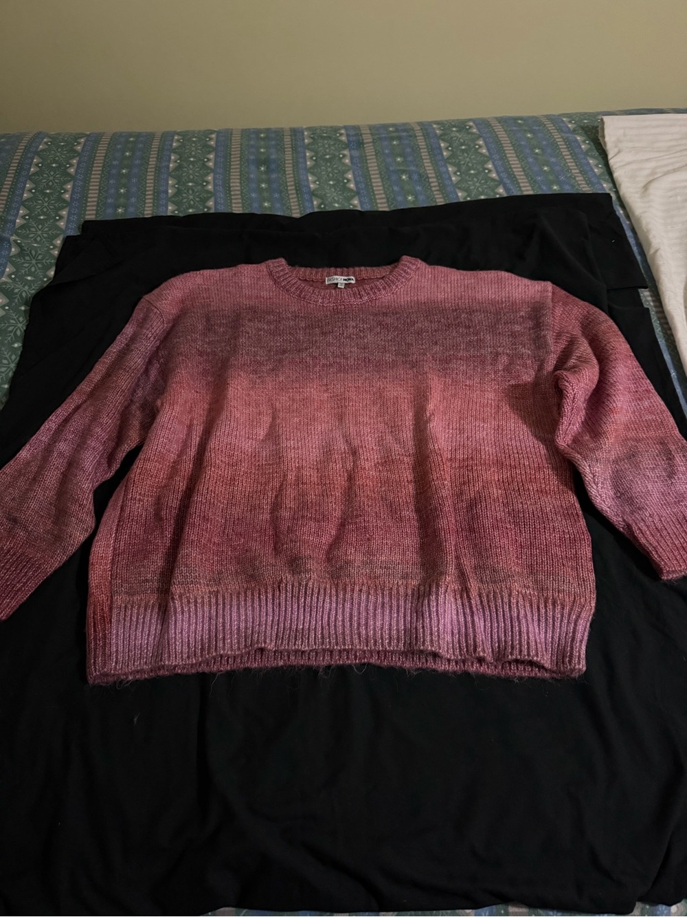 Fashion Nova Pink Ombre Knit Sweater